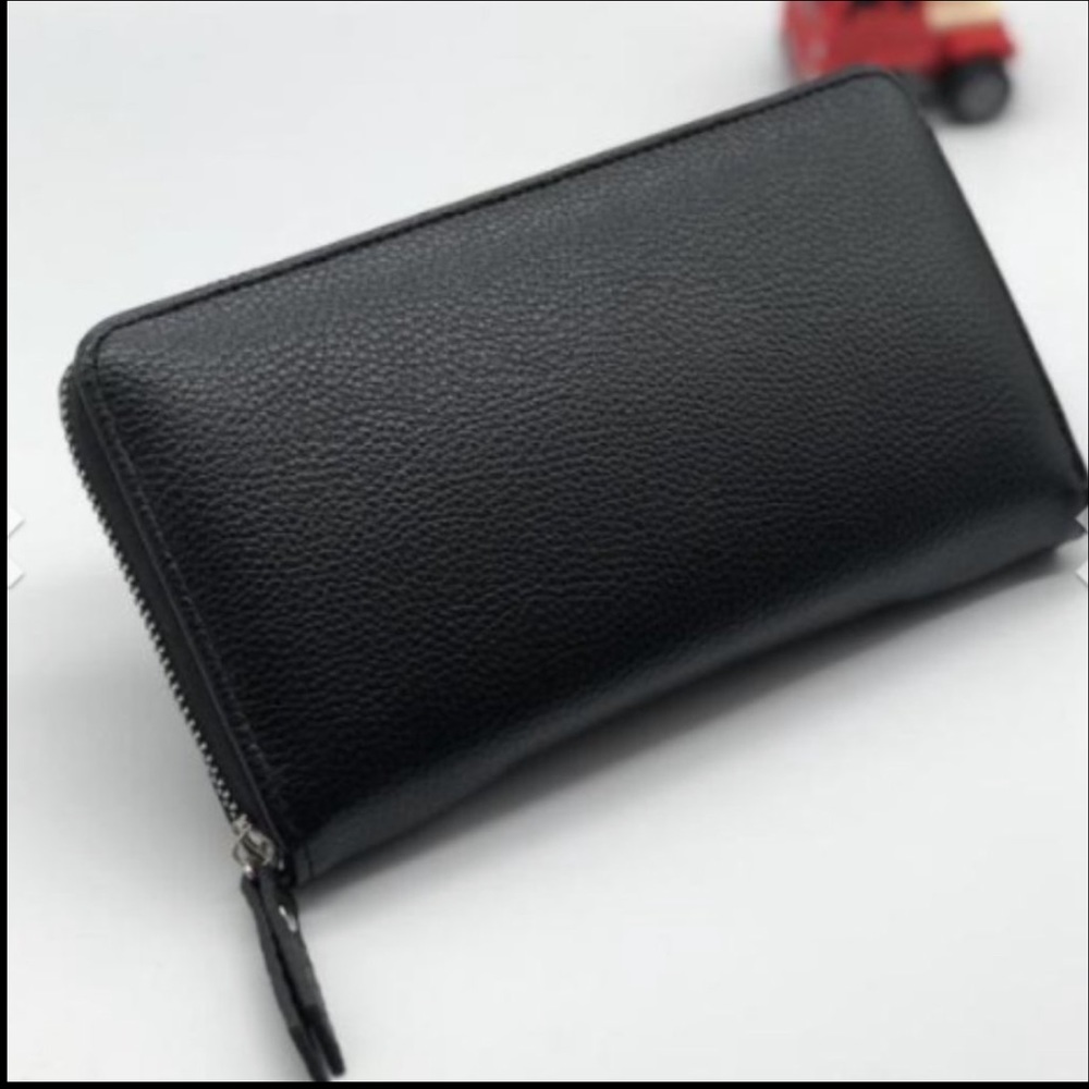 Wholesale lot of 3 long black wallets with zip around - Picture 3 of 6
